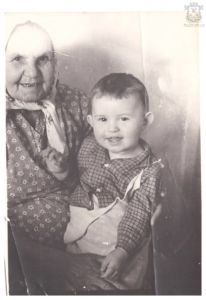 Бабушка Феня с внуком Антоном 1967 г